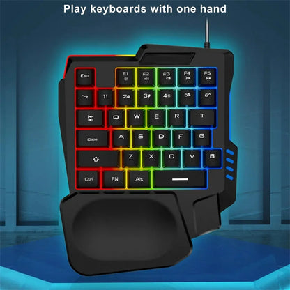 35-Key One-Hand Gaming Keyboard
