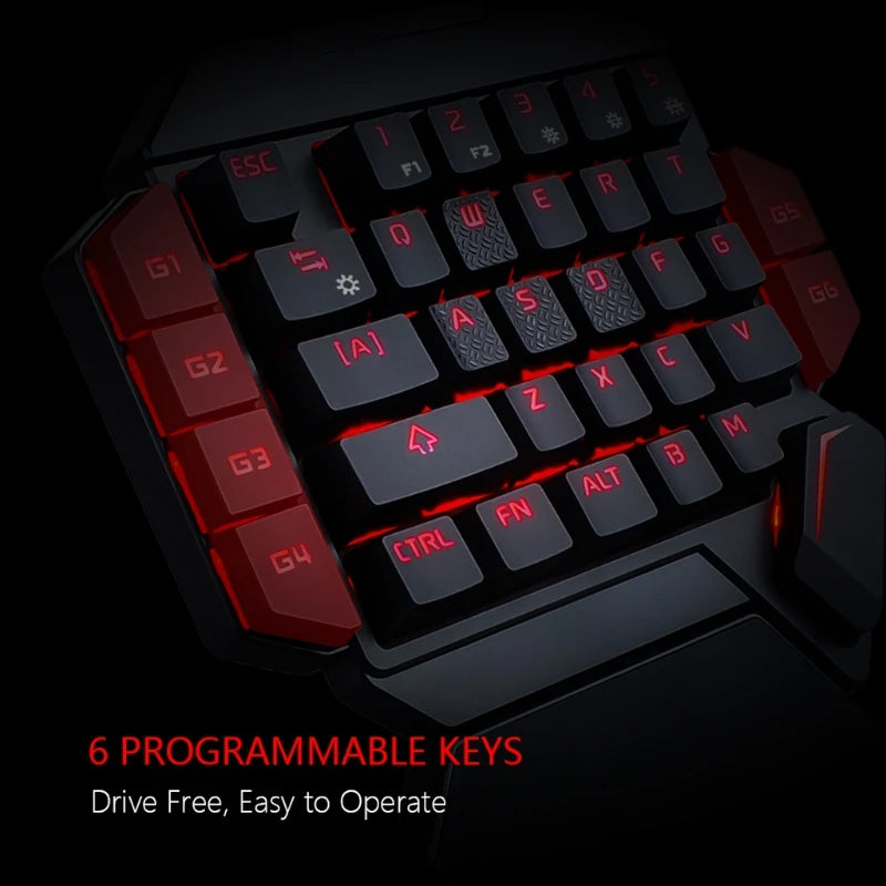 35-Key One-Hand Gaming Keyboard